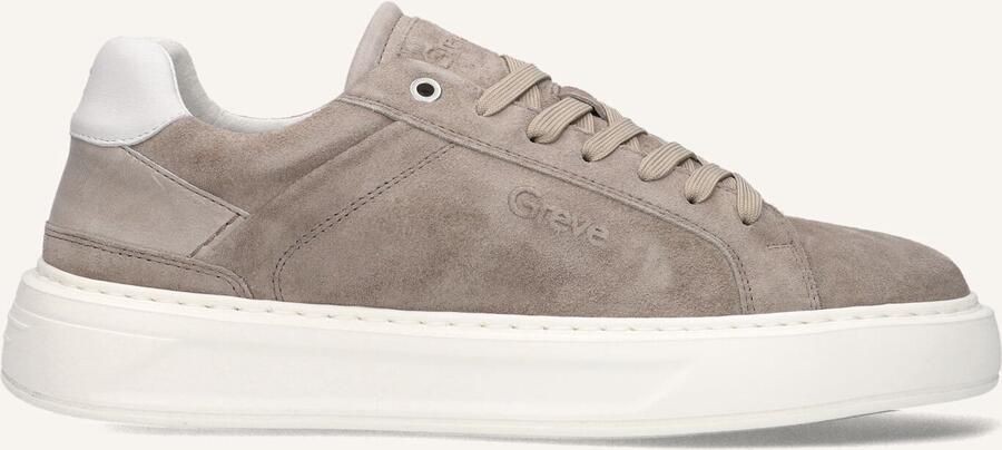 GREVE Lage Sneakers Heren Delft Maat: 47 Materiaal: Suède Kleur: Taupe - Foto 2