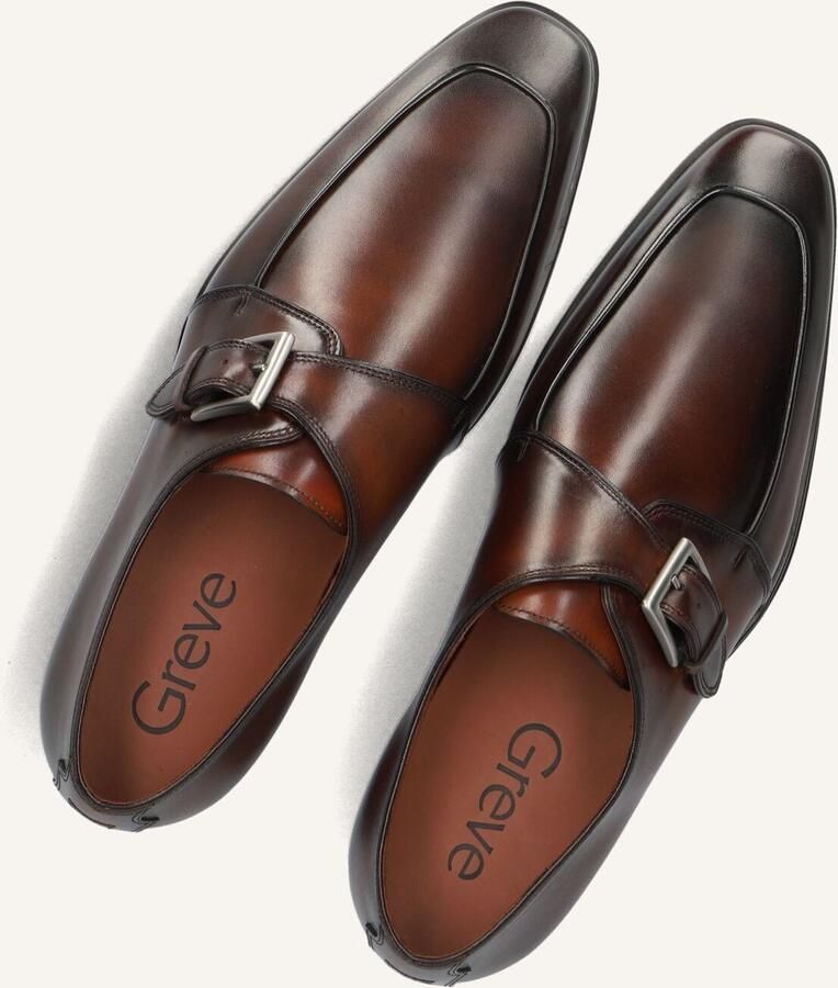 GREVE Nette Schoenen Heren Gouda 05 Maat: 40 Materiaal: Leer Kleur: Cognac - Foto 5