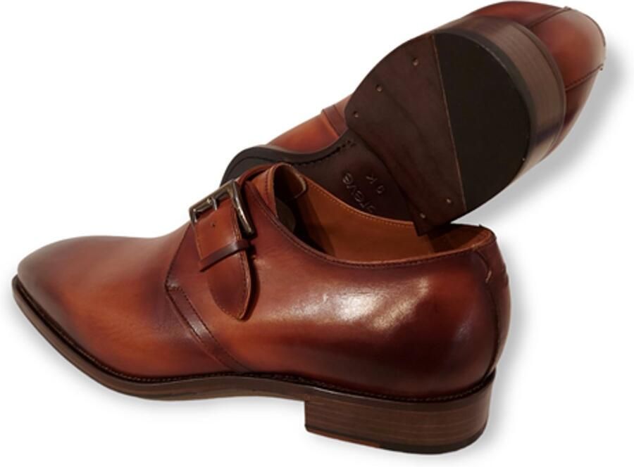 Greve Nette Gespschoen Utrecht 4424.88-002 Cognac Patina Wijdte K