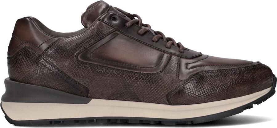 Greve Podium 7258 Lage sneakers Leren Sneaker Heren Bruin +
