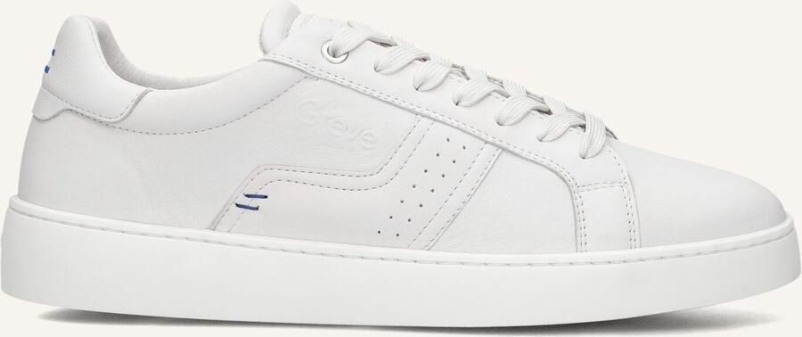 Greve Wave Sneakers Heren Leren Sneaker Wit