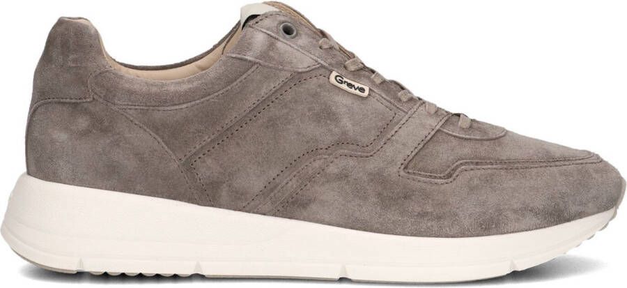 GREVE Lage Sneakers Heren Walker H Maat: 41 Materiaal: Suède Kleur: Taupe