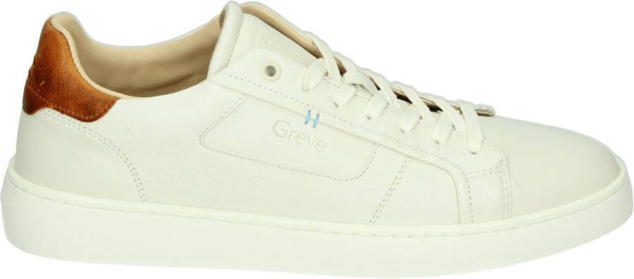 Greve Wave Sneakers Leer Heren Wit