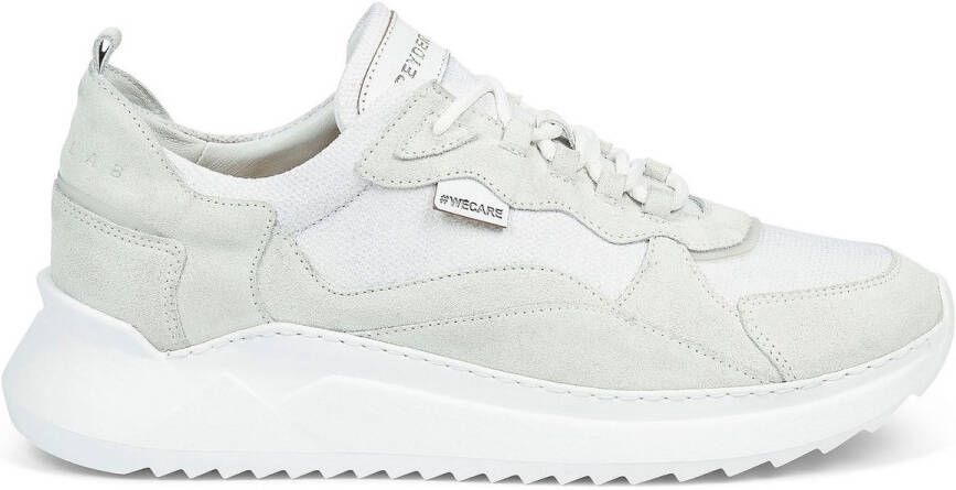GreyderLab Greyder Lab Sneaker GL 212 24 Wit Schoen cm Suede Duurzaam Canvas Heren Veterschoenen