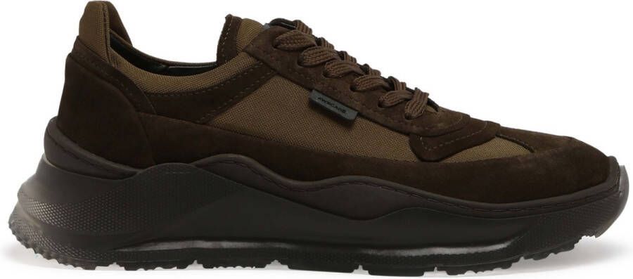 GreyderLab Greyder Lab Sneaker GL 214 10 Army Schoen cm Leer Katoen Duurzaam Heren Veterschoenen - Foto 1