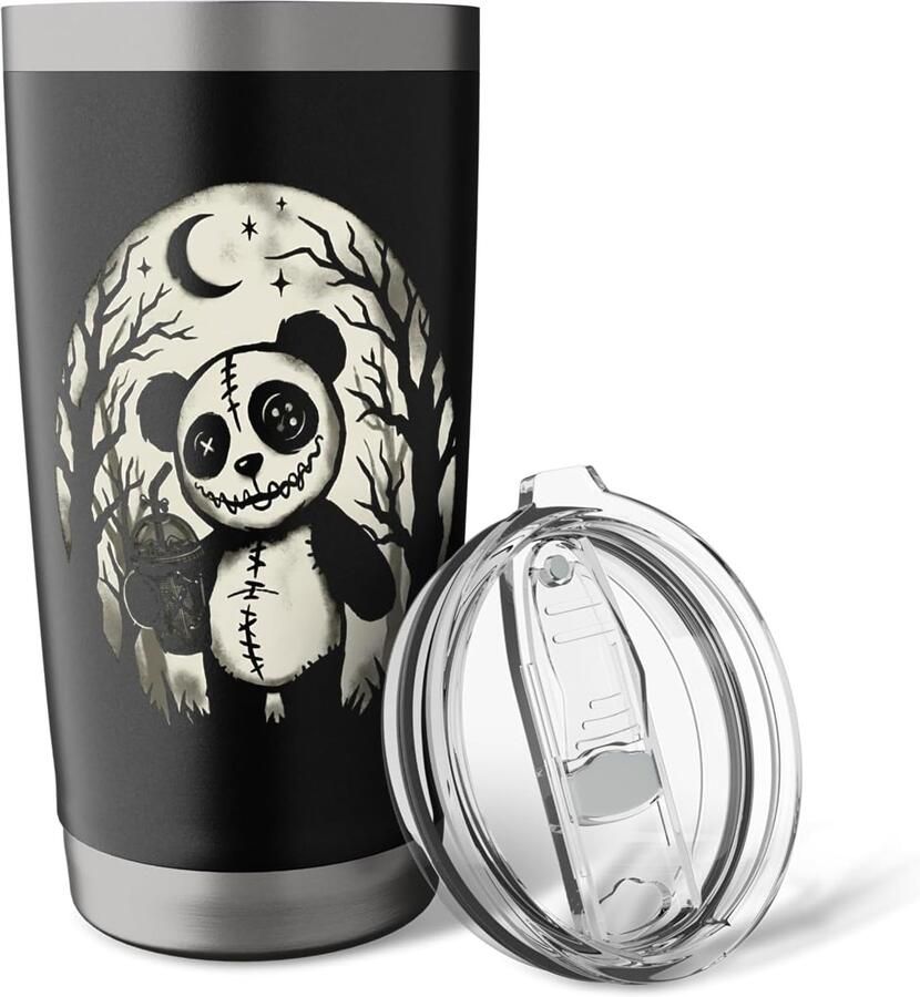 Griezelige pop voor Halloween dubbele wand thermobeker