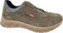 Grisport 44506 Suede Heren Sneakers Groen - Thumbnail 1