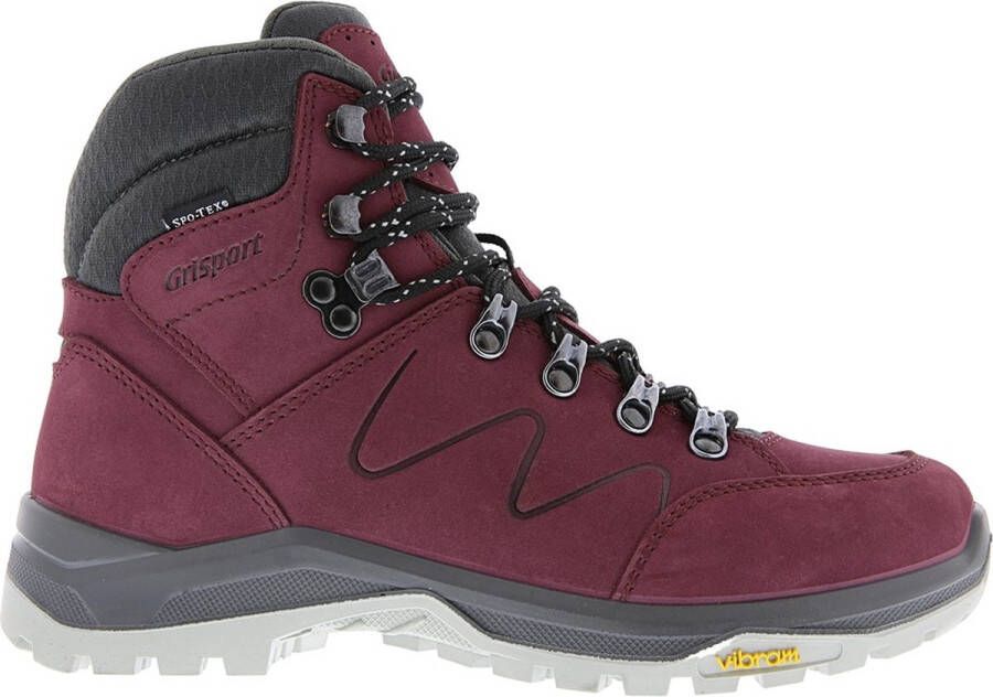 Grisport Boston Mid Wandelschoenen Dames Burgundy