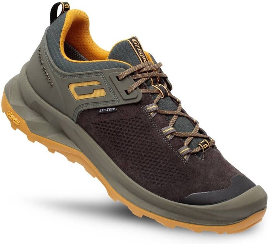 Grisport Discovery low bruin geel wandelschoenen uni