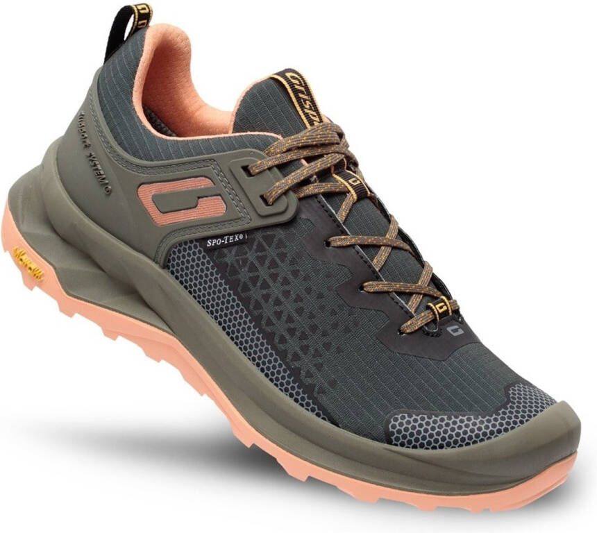 Grisport Explorer low groen roze wandelschoenen uni