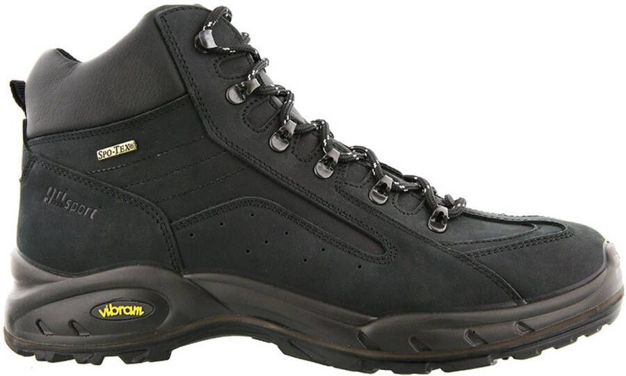 Grisport Zwarte Wandelschoenen Travel Mid