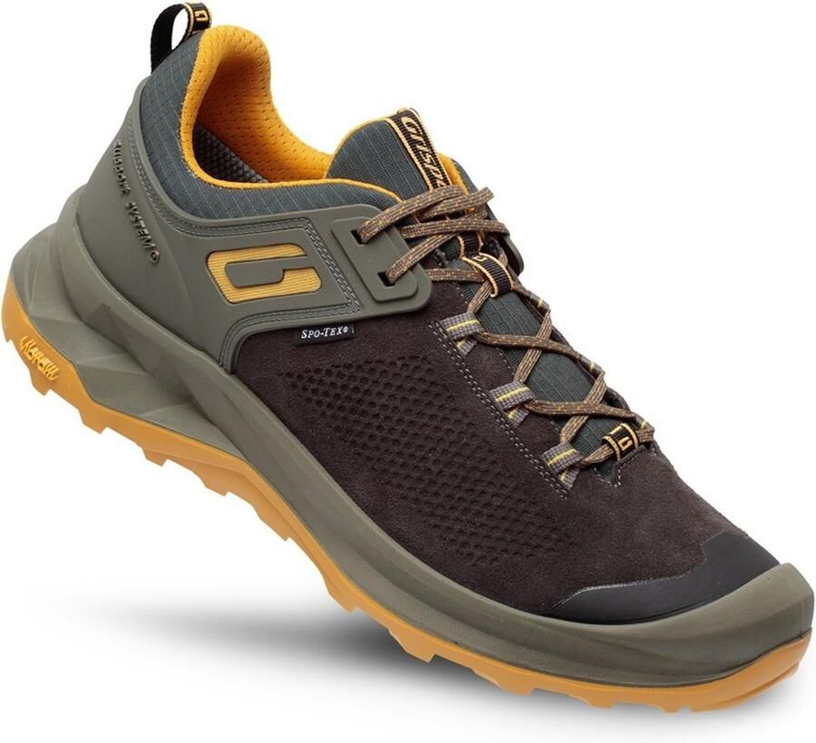 Grisport Discovery low bruin geel wandelschoenen uni