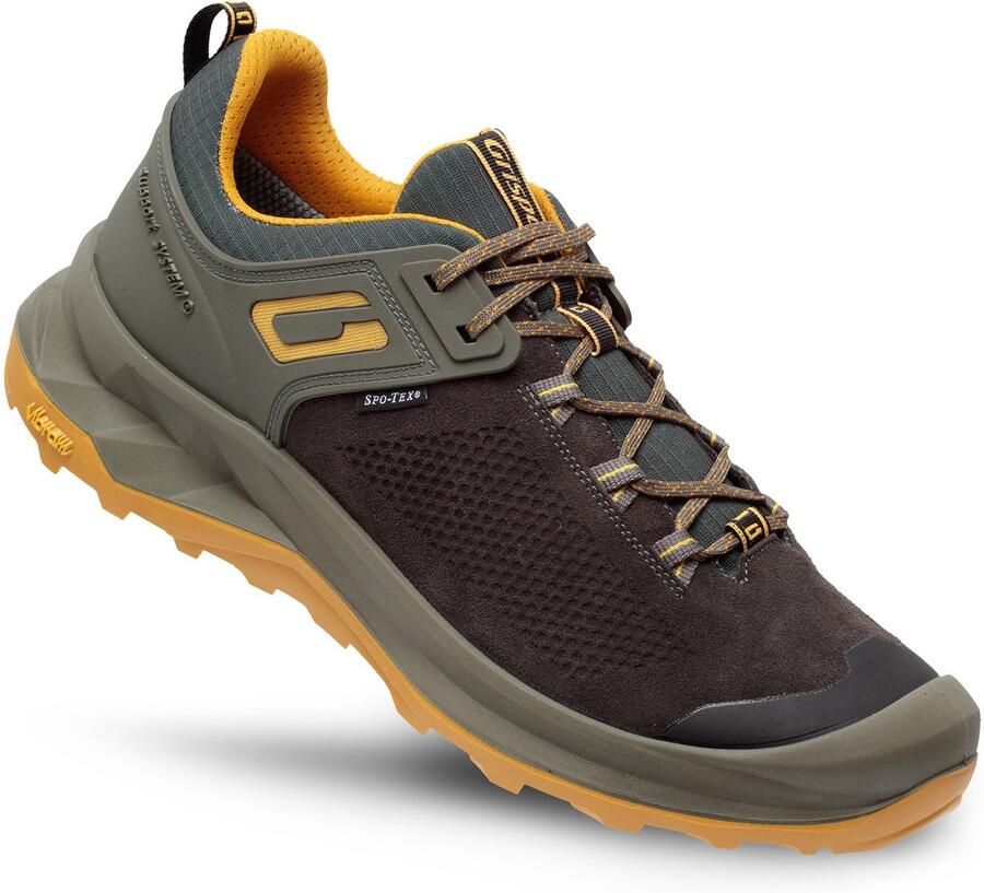 Grisport Discovery low bruin geel wandelschoenen uni