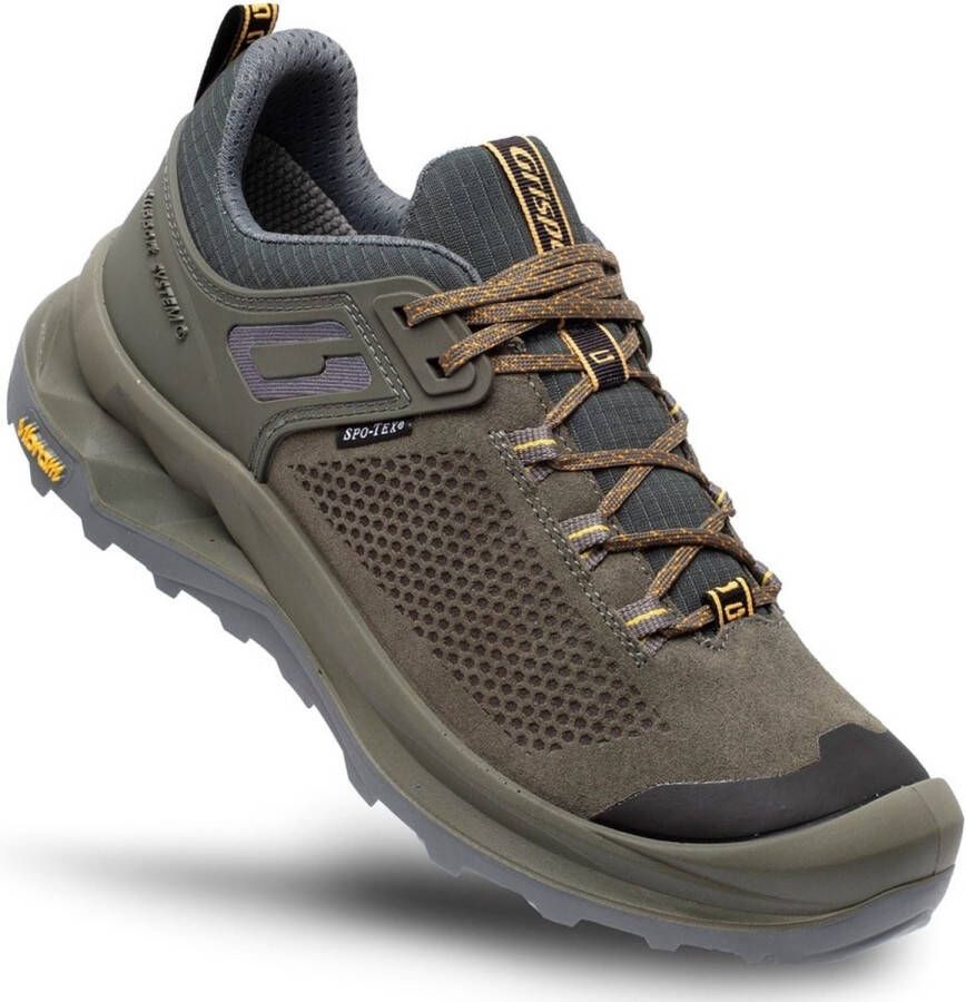 Grisport Discovery low groen wandelschoenen uni