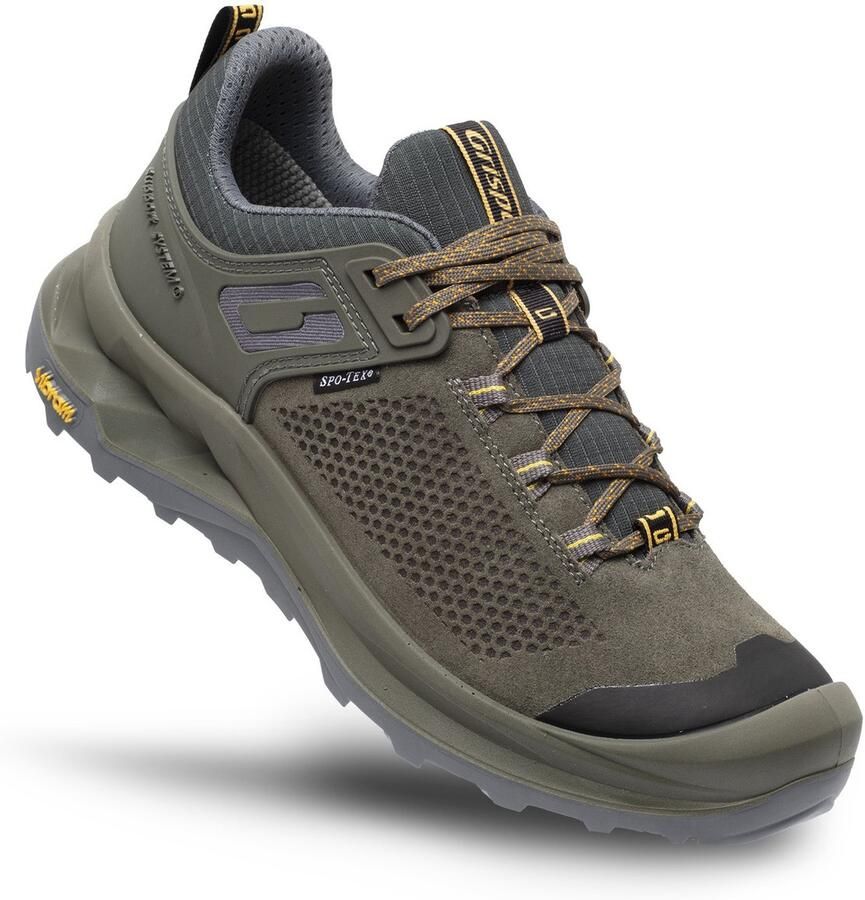 Grisport Discovery low groen wandelschoenen uni