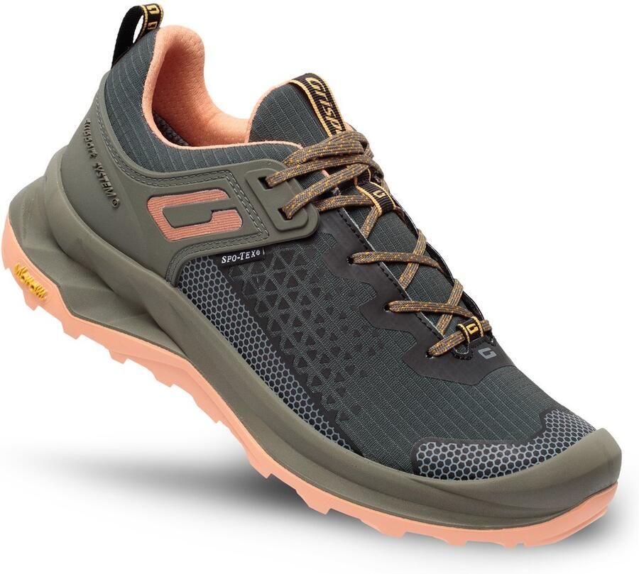 Grisport Explorer low groen roze wandelschoenen uni