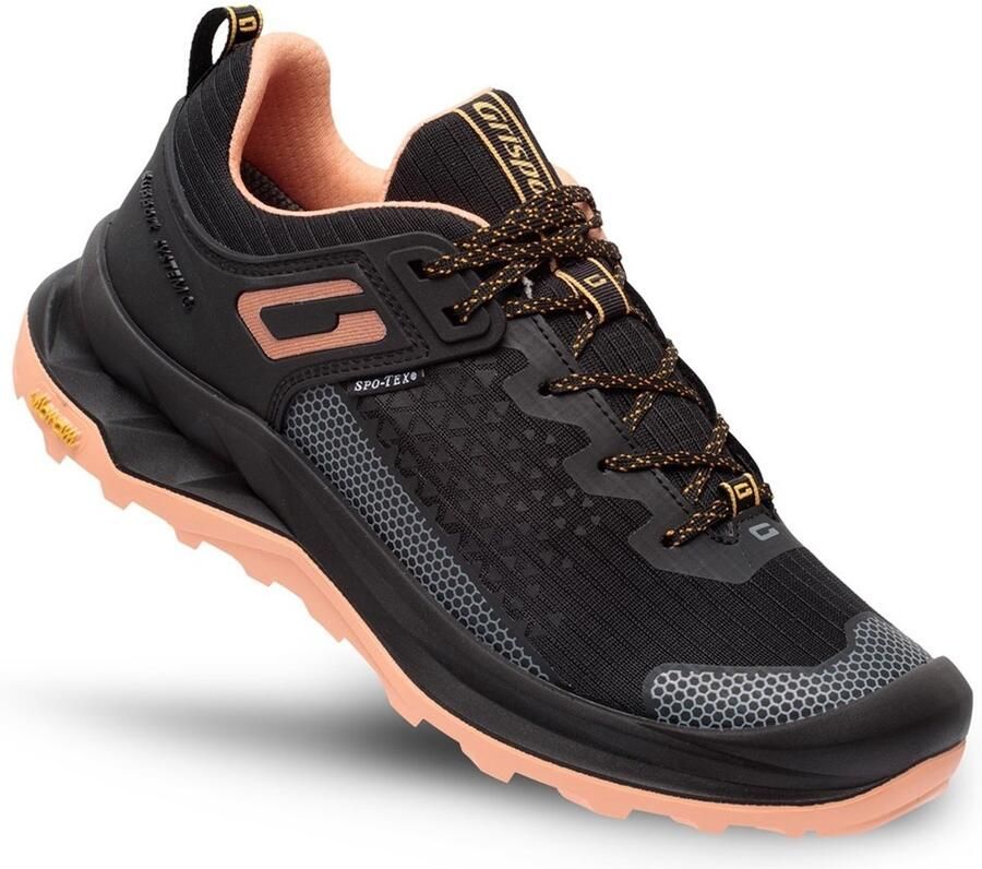 Grisport Explorer low zwart roze wandelschoenen uni