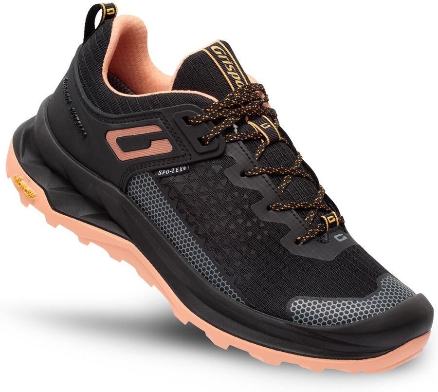 Grisport Explorer low zwart roze wandelschoenen uni