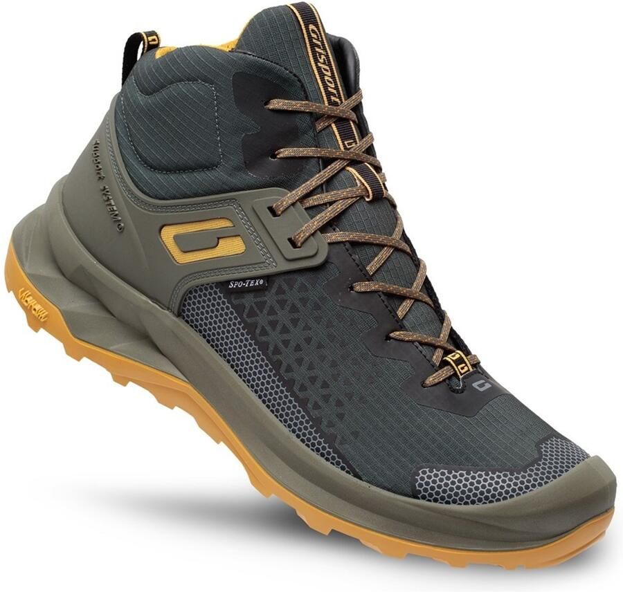 Grisport Explorer mid groen geel wandelschoenen uni