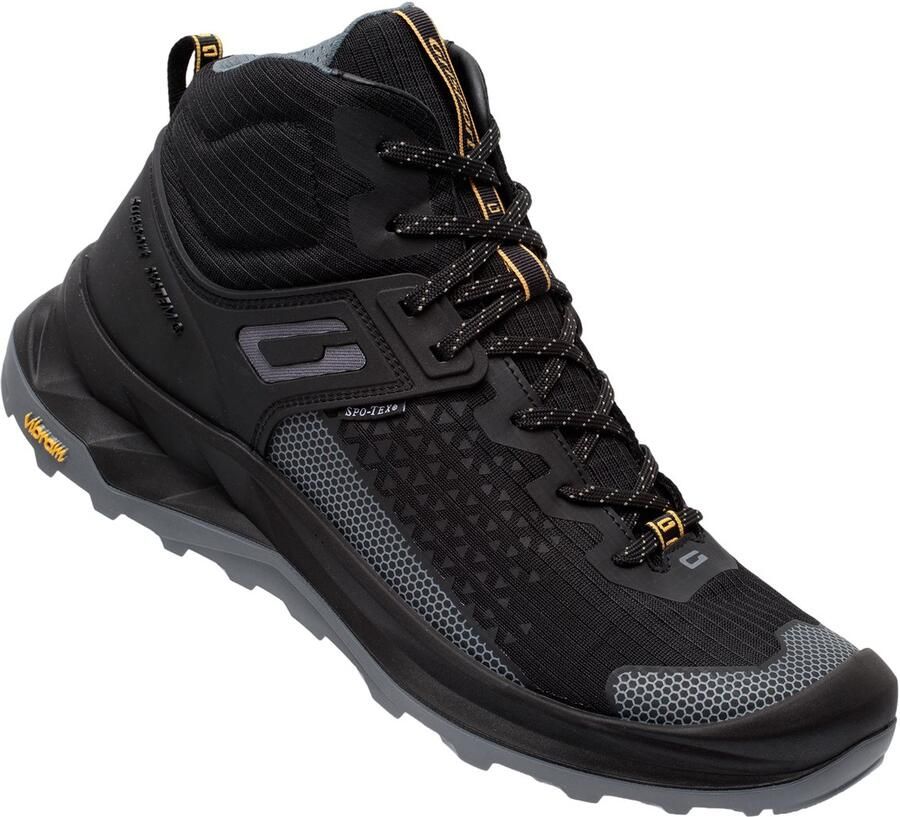 Grisport Explorer Mid Wandelschoen Heren leren lage wandelschoenen Black