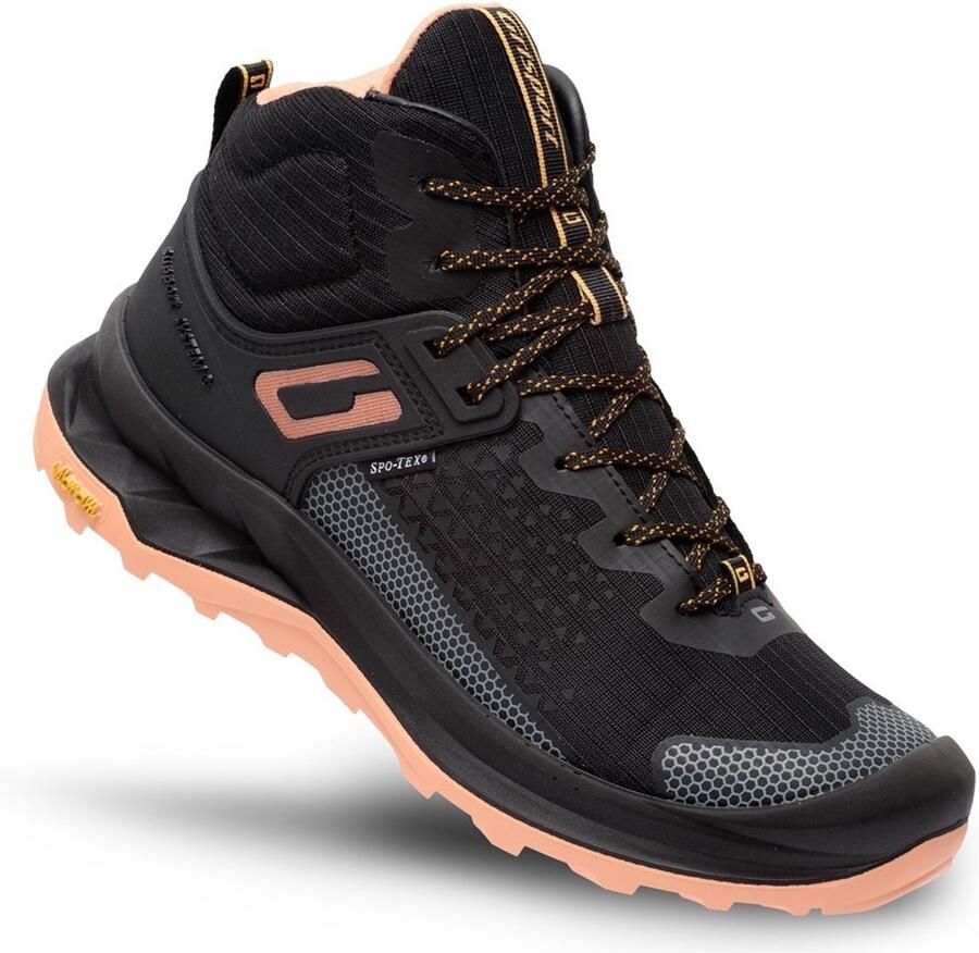 Grisport Explorer mid zwart roze wandelschoenen uni