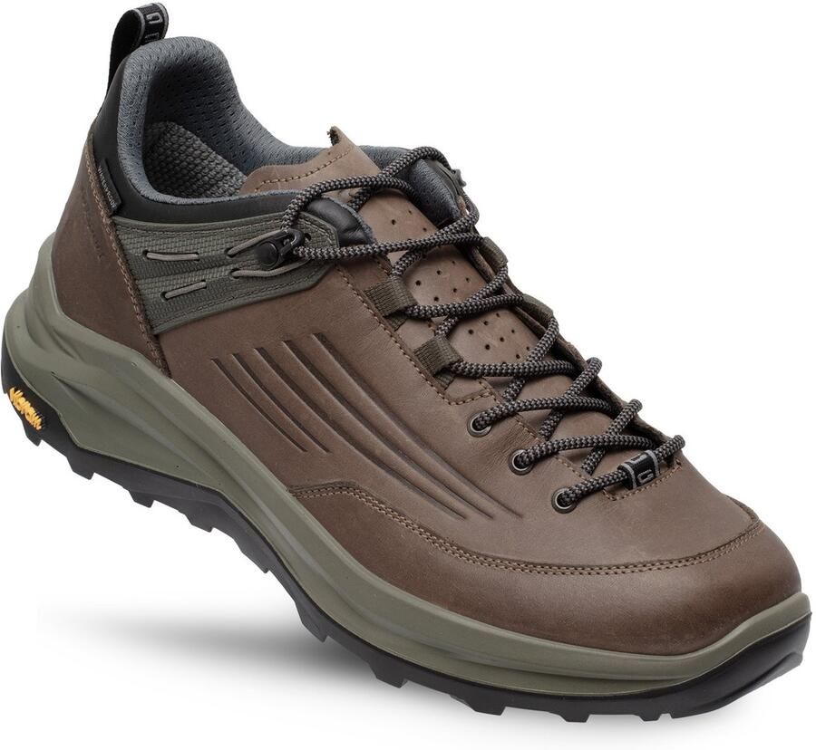 Grisport Outlander low bruin groen wandelschoenen uni