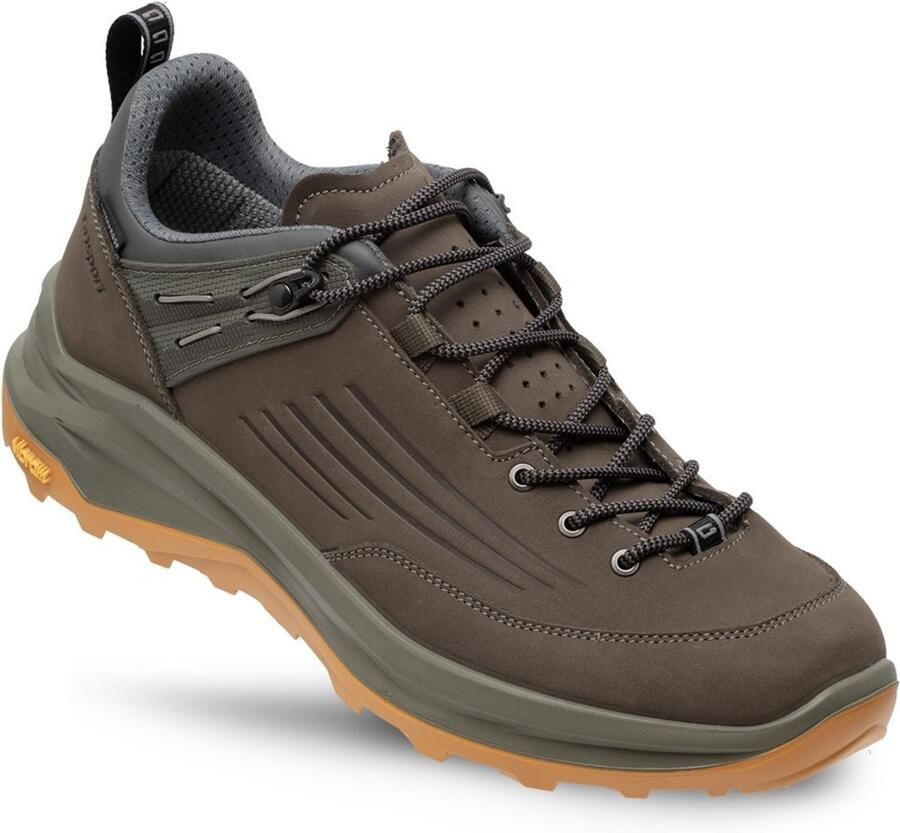 Grisport Outlander low groen geel wandelschoenen uni