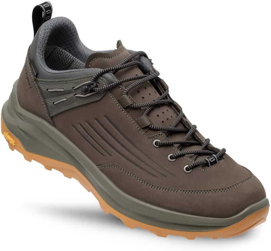 Grisport Outlander low groen geel wandelschoenen uni