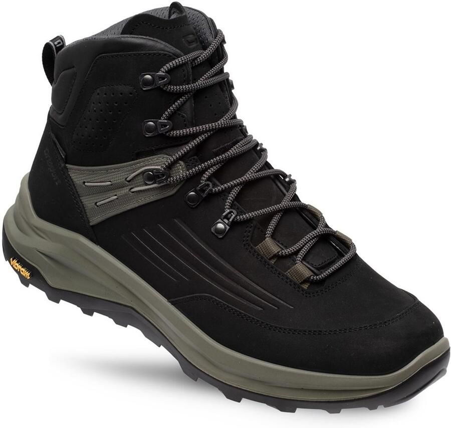Grisport Outlander Mid zwart groen wandelschoenen uni