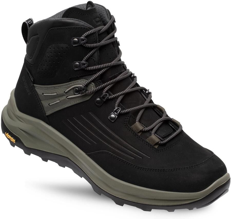 Grisport Outlander Mid zwart groen wandelschoenen uni