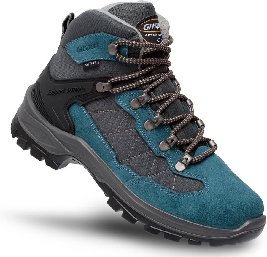 Grisport Scout Mid blauw grijs wandelschoenen uni