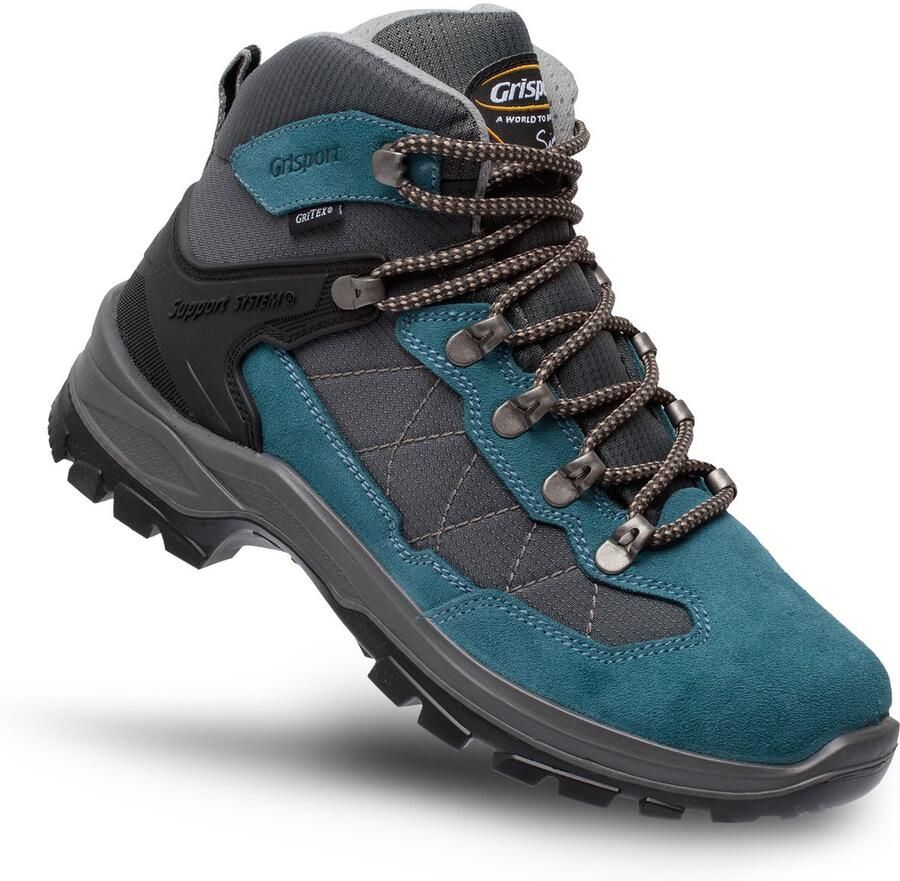 Grisport Scout Mid blauw grijs wandelschoenen uni