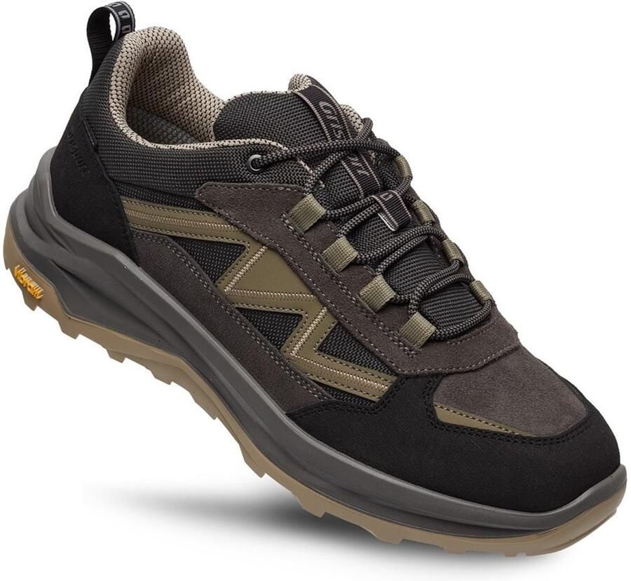 Grisport Swift Low grijs beige wandelschoenen uni
