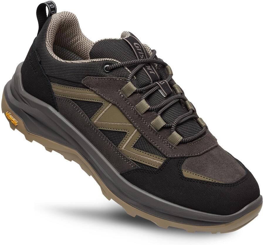 Grisport Swift Low grijs beige wandelschoenen uni