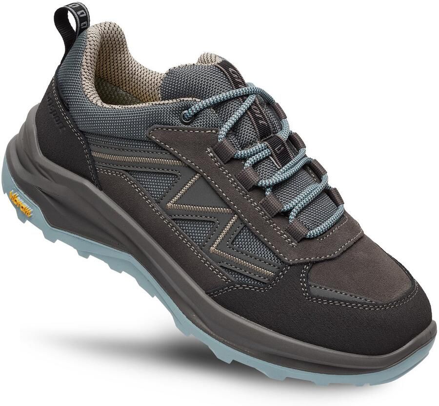 Grisport Swift Low grijs blauw wandelschoenen uni