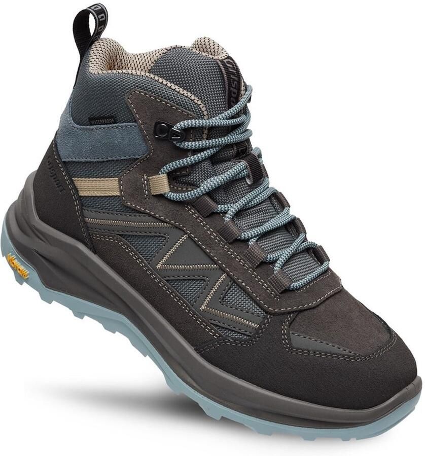 Grisport Swift Mid grijs blauw wandelschoenen uni