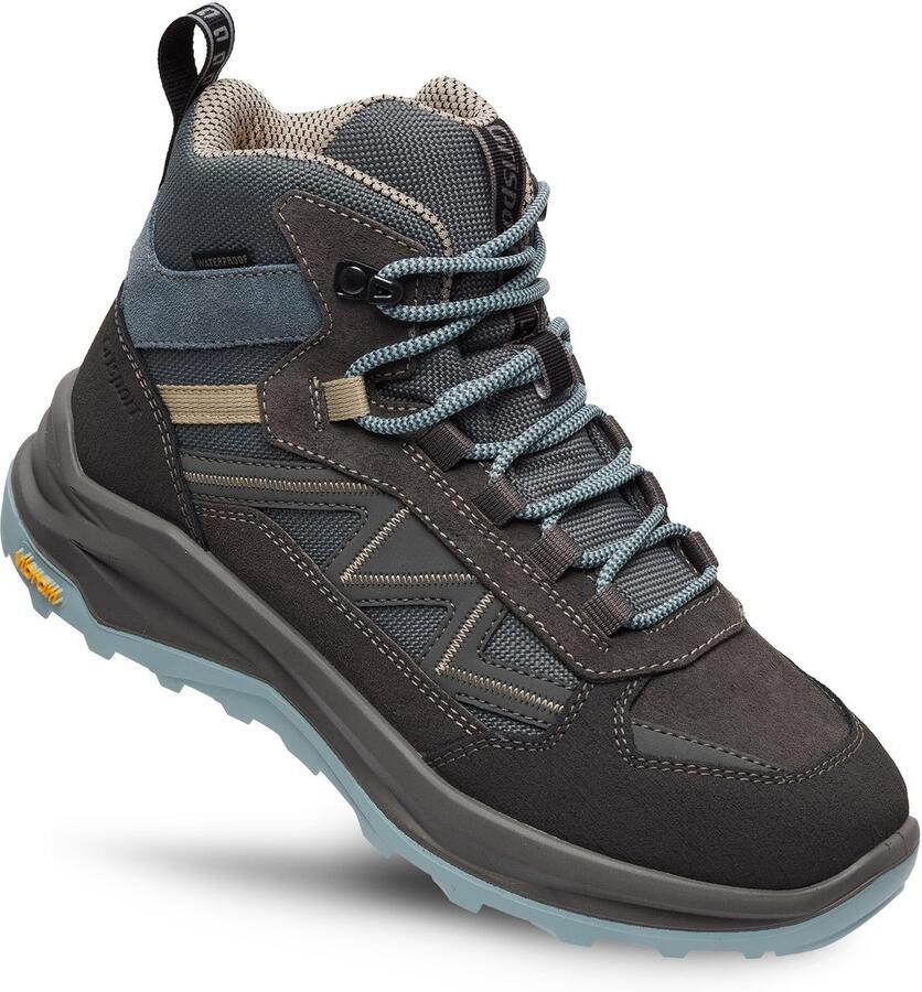 Grisport Swift Mid grijs blauw wandelschoenen uni