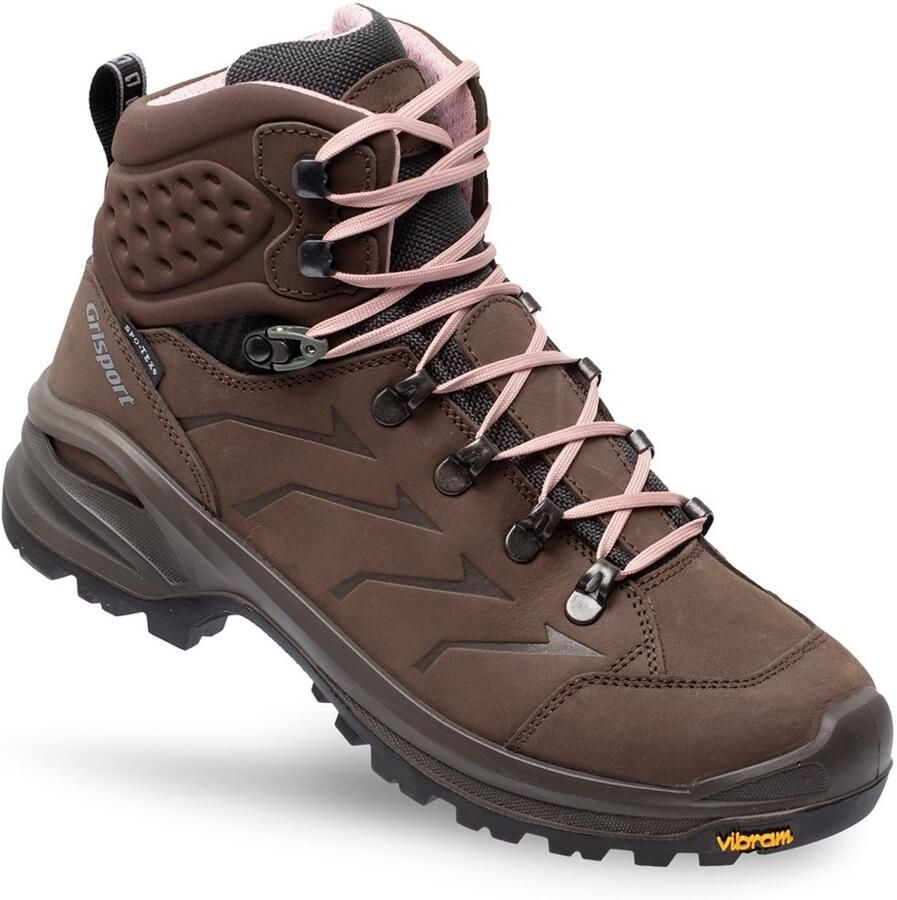 Grisport Venture Mid bruin roze wandelschoenen uni (a)