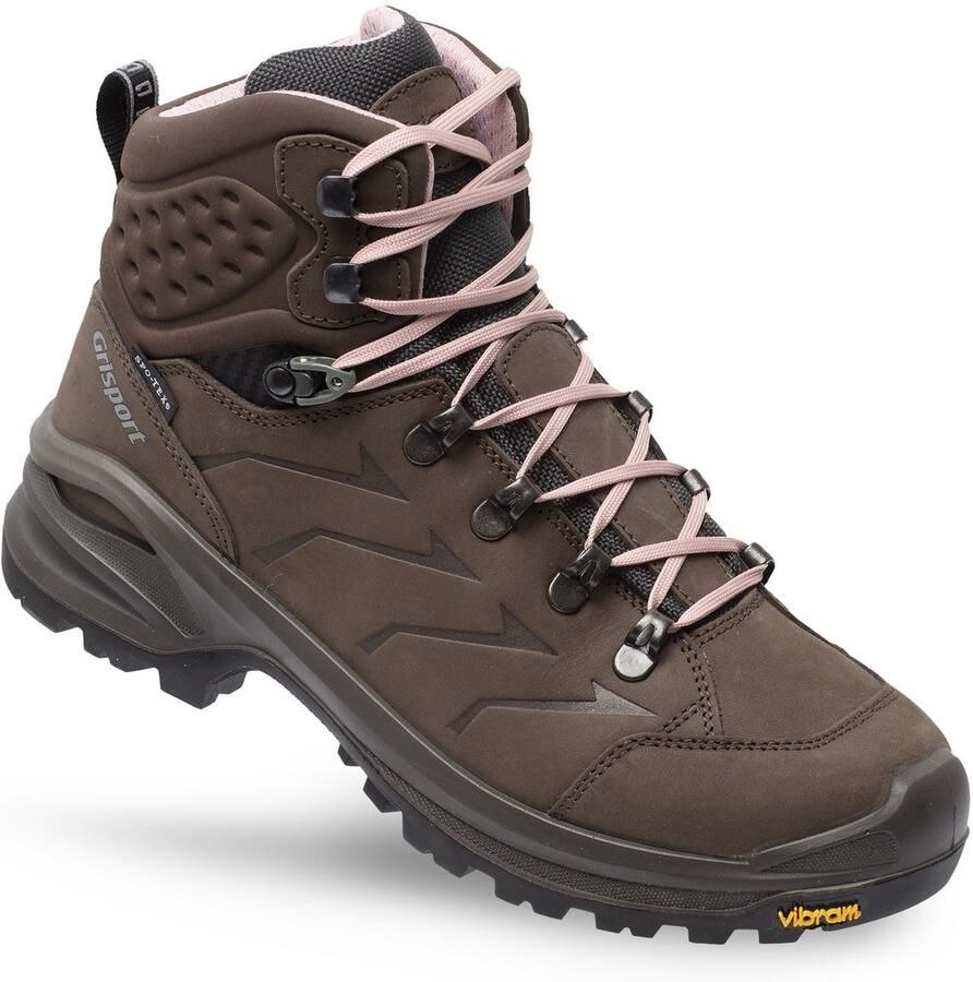 Grisport Venture Mid bruin roze wandelschoenen uni (a)