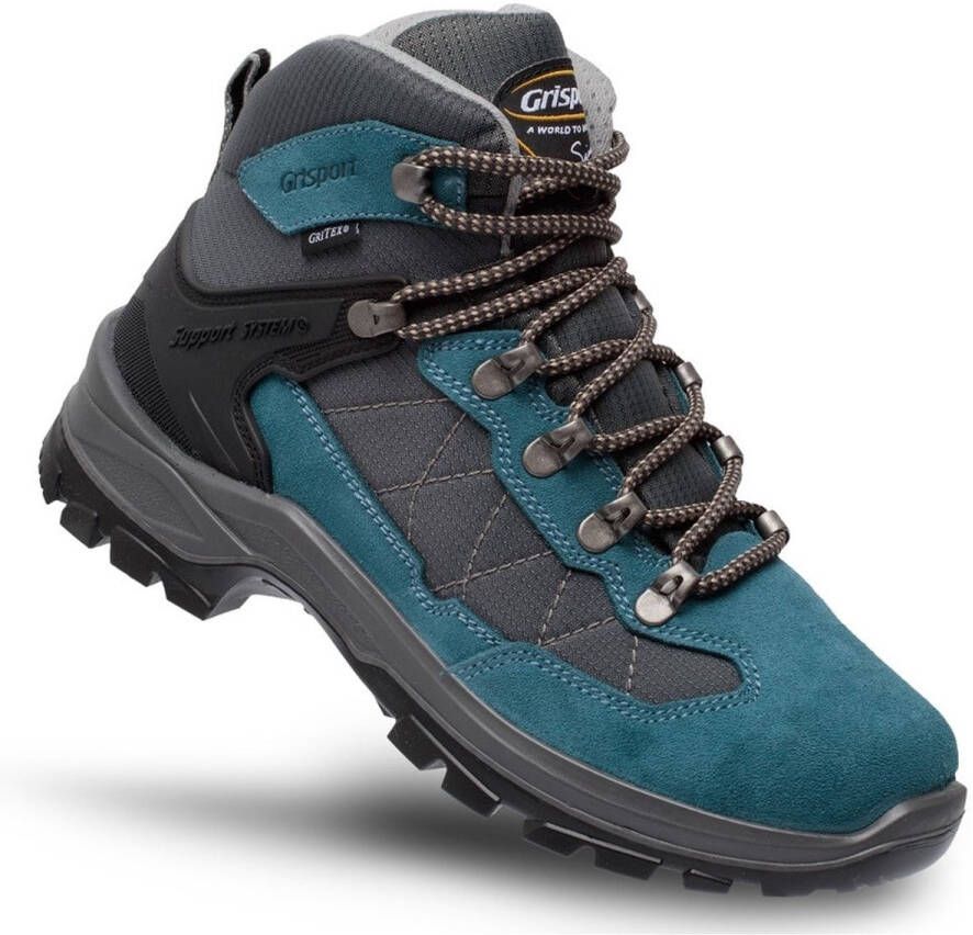 Grisport Scout Mid blauw grijs wandelschoenen uni