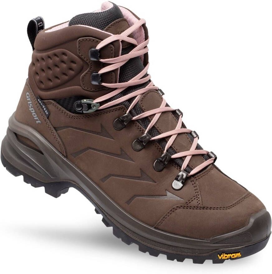 Grisport Venture Mid bruin roze wandelschoenen uni (a)