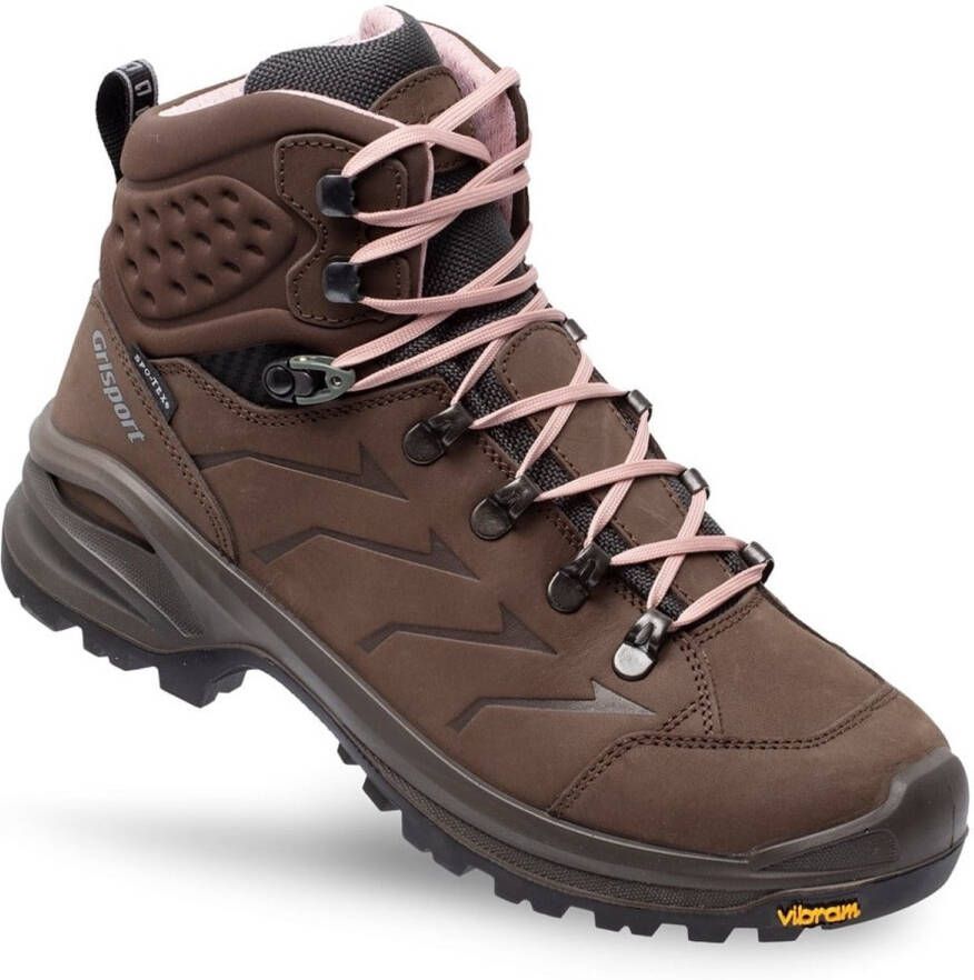 Grisport Venture Mid bruin roze wandelschoenen uni (a)