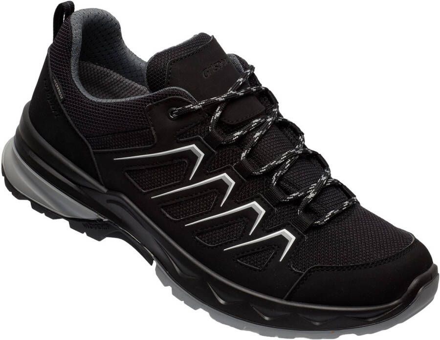 Grisport Wega Low Wandelschoen Heren leren lage wandelschoenen Black