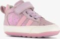 Groot leren babyschoenen paars roze Uitneembare zool In cadeauverpakking - Paars