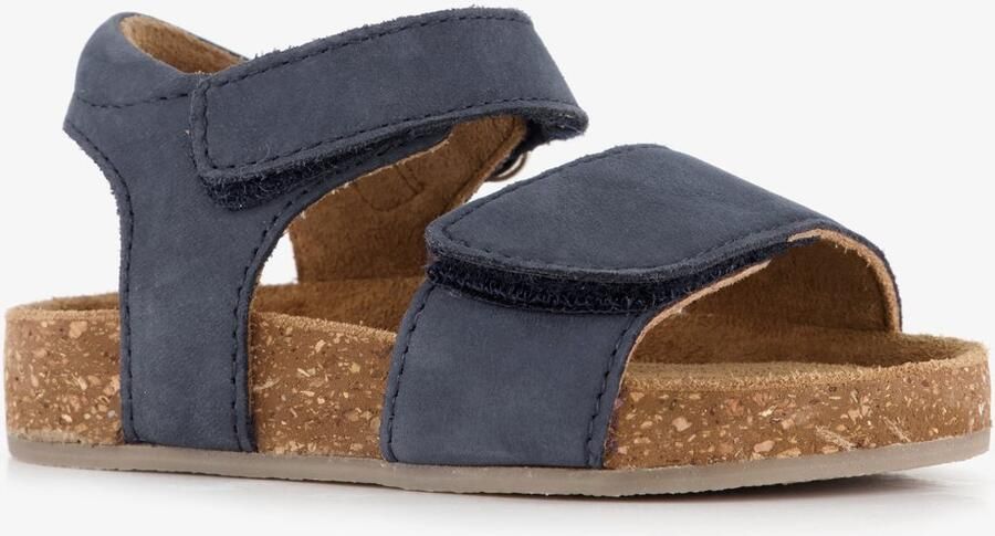 Groot leren jongens sandalen donkerblauw