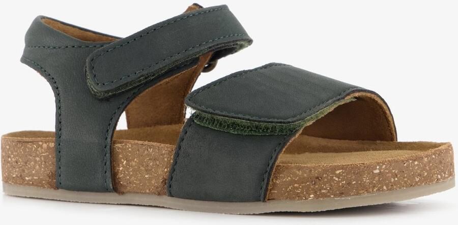 Groot leren jongens sandalen donkergroen