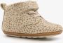 Groot leren babyschoenen beige met stippenprint Uitneembare zool In cadeauverpakking - Thumbnail 1