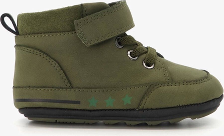 Groot Leren babyschoenen Groen Uitneembare zool