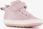 Groot leren babyschoenen lila goud Uitneembare zool In cadeauverpakking - Thumbnail 2