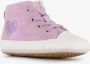 Groot leren babyschoenen paars met hartjes Uitneembare zool In cadeauverpakking - Thumbnail 2